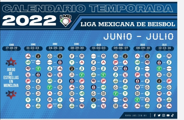 ¡Calendario de la Liga Mexicana!