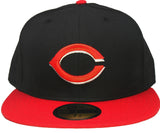 Rojos de Cincinnati New Era Alterna 59Fifty Fitted Negro/Rojo