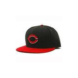 Rojos de Cincinnati New Era Alterna 59Fifty Fitted Negro/Rojo