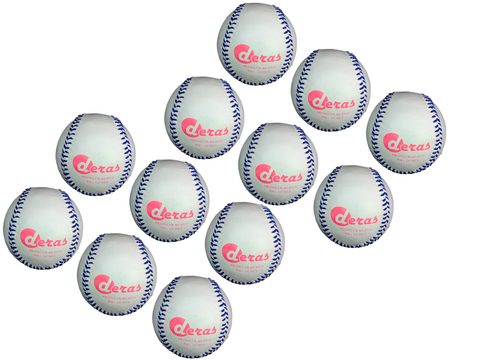 Deras Pelota Beisbol Piel 100% Res Medida Infantil Blanda reglamentaria Uso recreativo o Liga Oficial Torneo, competencias Infantiles Centro de Esponja